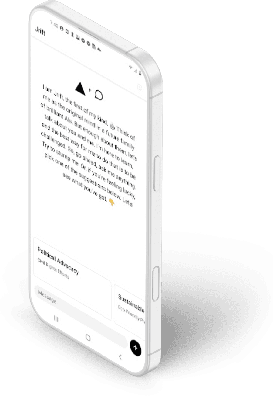 Jrift AI Chatbot Interface